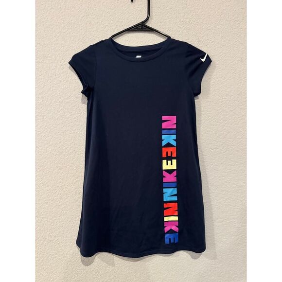 Nike Girls Dress Size 6X – Navy Blue Casual Outfit - Picture 1 of 3